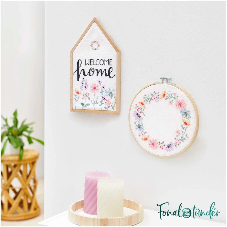 Rico Welcome Home - embroidery kit - keresztszemes hímzéscsomag - 04