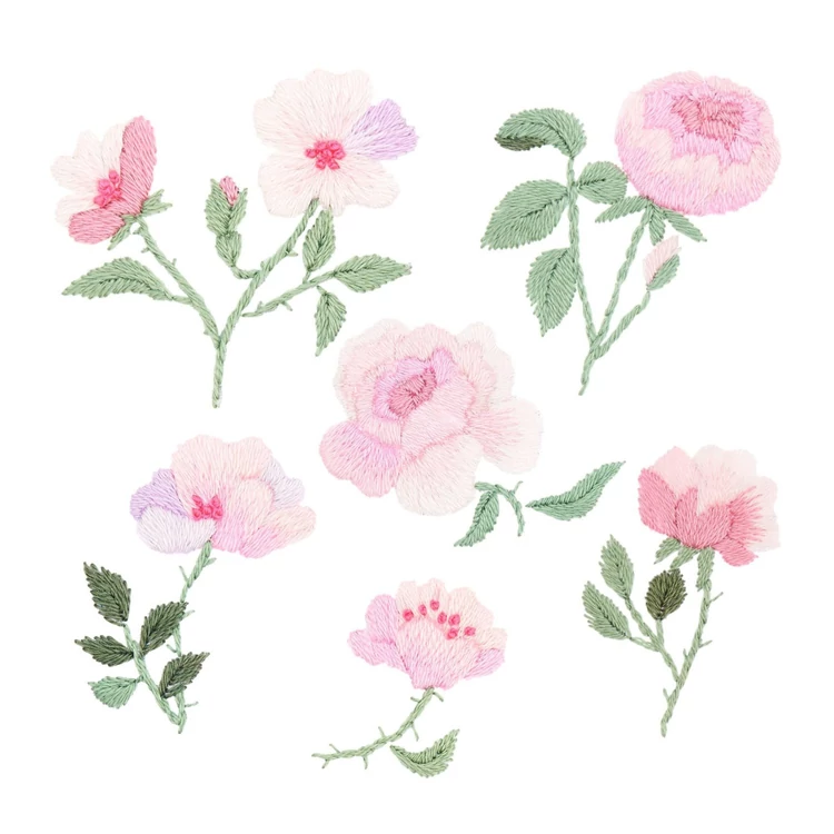 Rico Stick & Stitch - Roses - embroidery kit - rózsás hímző készlet