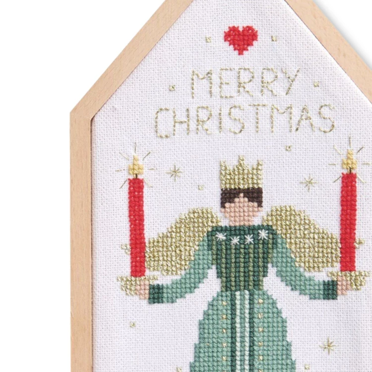 Rico Christmas Angel - embroidery kit - karácsonyi angyal hímzéscsomag