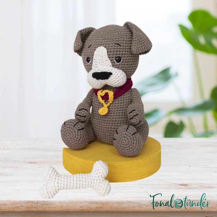 Scheepjes Dog and Bone - amigurumi - minta + fonal csomag - amigurumi kit - 01
