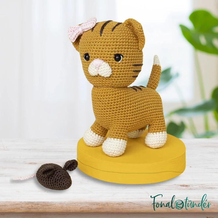 Scheepjes Cat and Mouse - amigurumi - minta + fonal csomag - amigurumi kit - 01