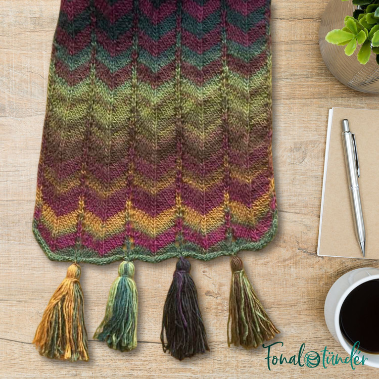 Scheepjes Harvest Scarf knit kit - sál minta + fonal csomag