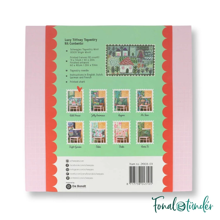 Scheepjes Lucy Tiffney - Little Houses - Tapestry Kit - goblein hímző készlet