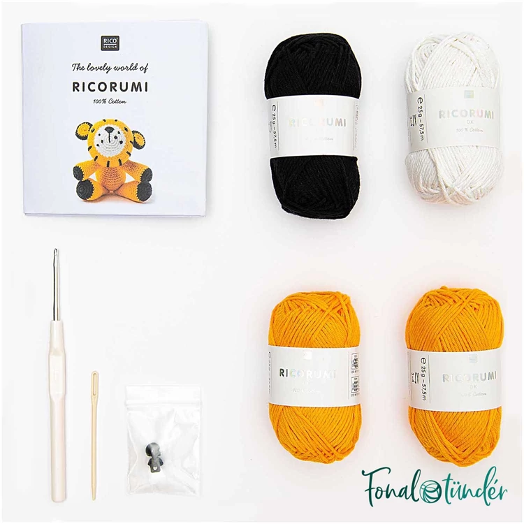 Ricorumi Amigurumi Box Tiger - amigurumi csomag - tigris - 04