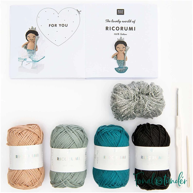 Ricorumi Amigurumi Box Neptune - amigurumi csomag - tenger istennő - 03