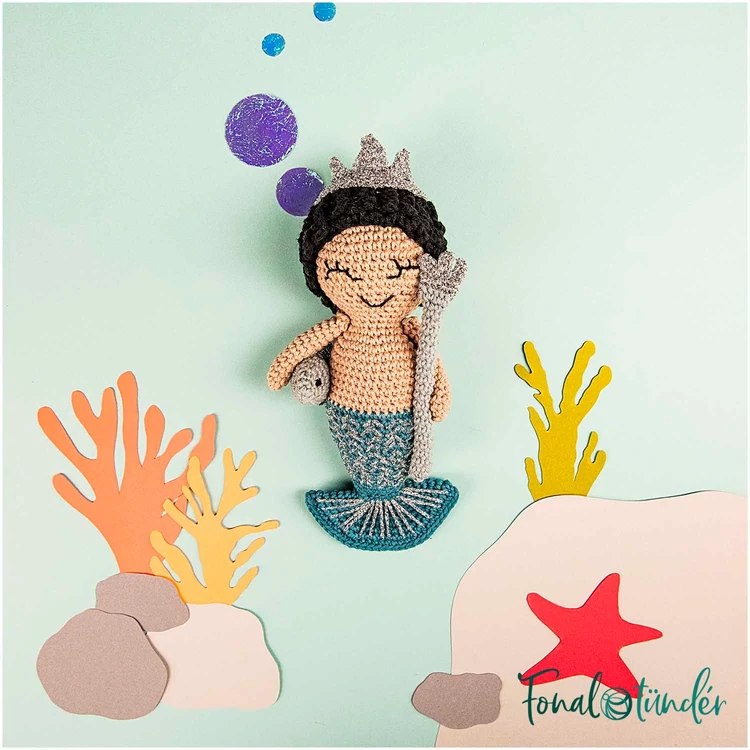 Ricorumi Amigurumi Box Neptune - amigurumi csomag - tenger istennő - 05
