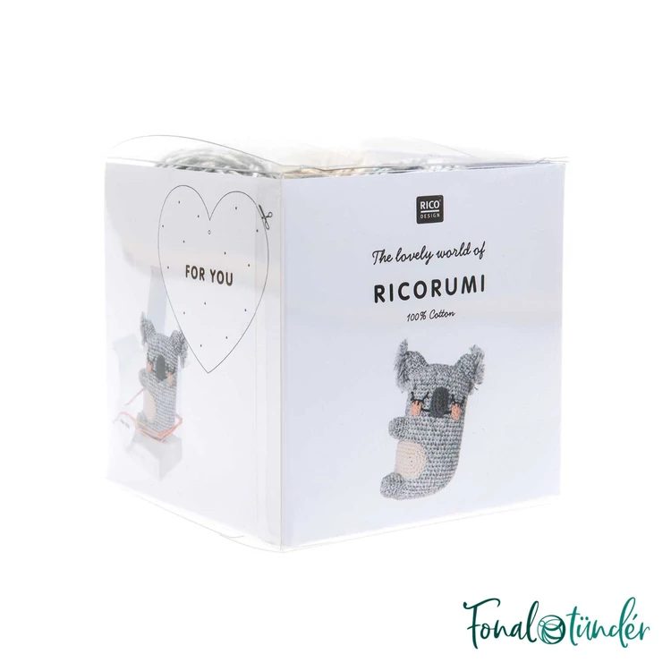 Ricorumi Amigurumi Box Koala - amigurumi fonal és horgolótű csomag - 01
