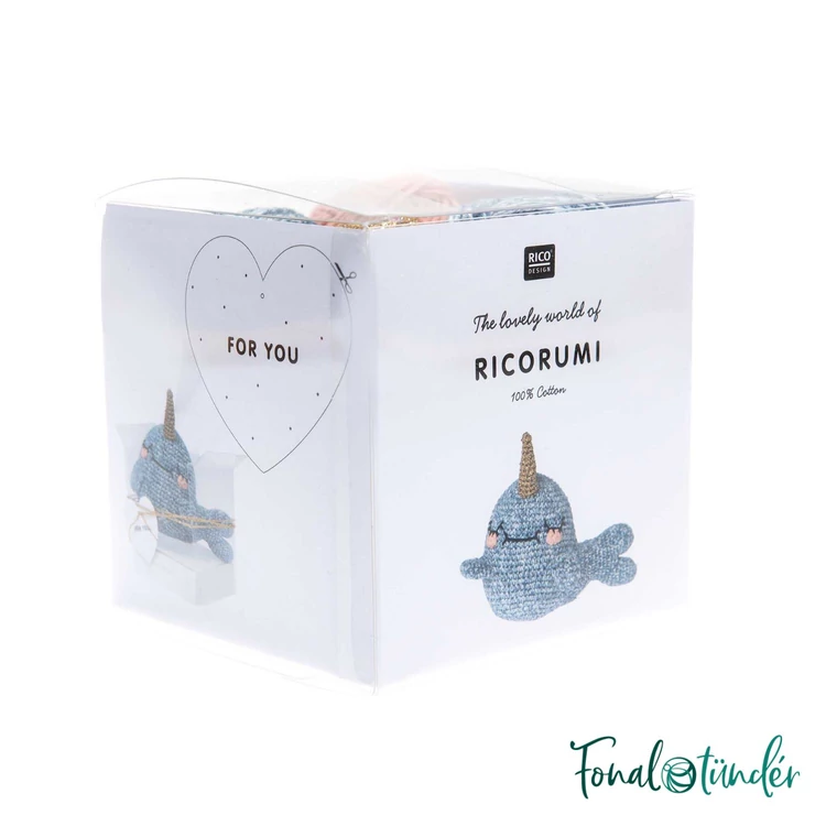 Ricorumi Amigurumi Box Narwhal - amigurumi csomag - narvál - 02