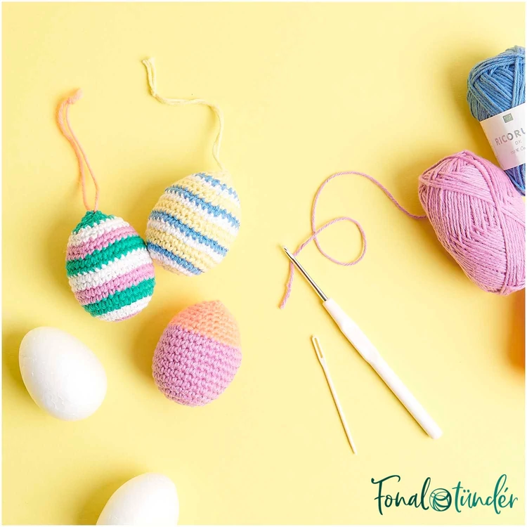 Ricorumi Easter Eggs Box - húsvéti amigurumi csomag - 6 gombolyag fonallal - 06