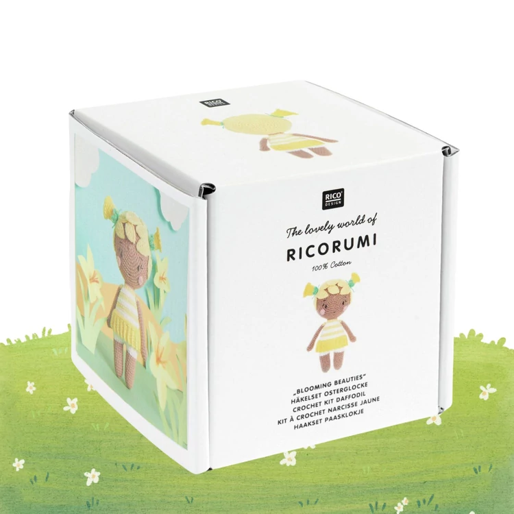 Ricorumi Amigurumi Box - Blooming Beauties - Daffodil - Nárcisz amigurumi csomag