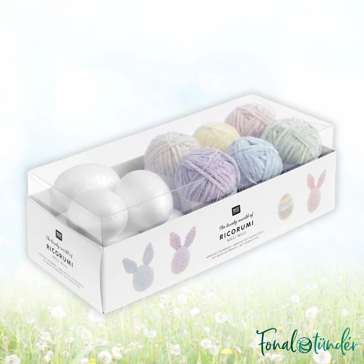 Ricorumi Nilli Easter Eggs Box - húsvéti amigurumi csomag - 6 gombolyag fonallal