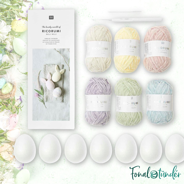 Ricorumi Húsvéti Díszek - pasztell - amigurumi csomag Ricorumi Húsvéti Díszek - pasztell - amigurumi csomag