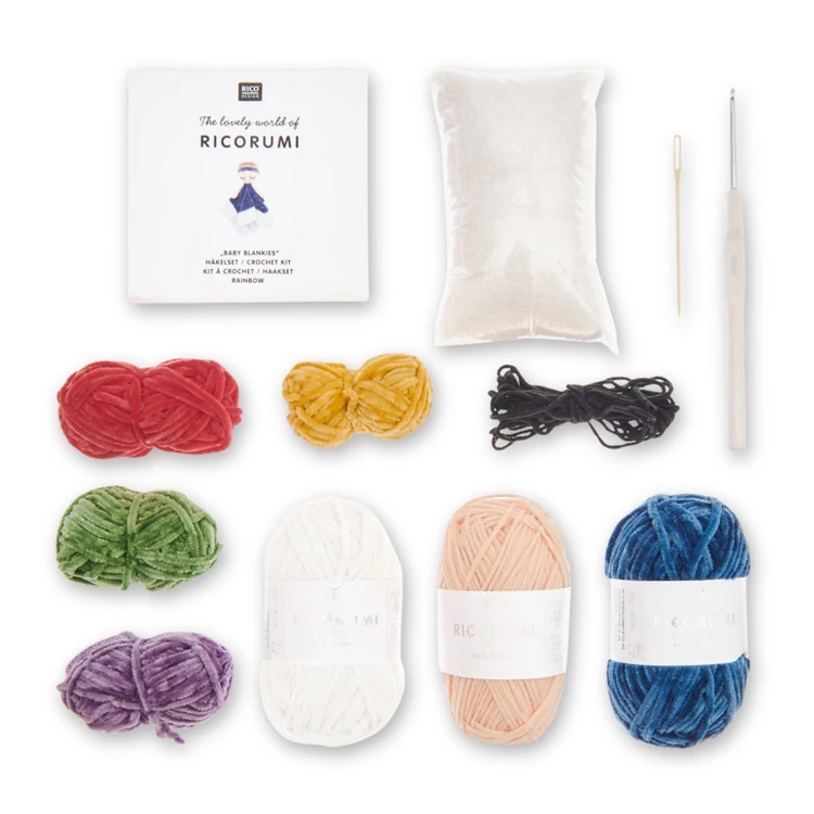 Ricorumi Rainbow Blankies - amigurumi csomag baba kendőhöz