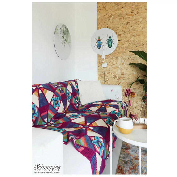 Royal Garden Blanket -  A királynő kertje - takaró - minta + fonal csomag - kép 4