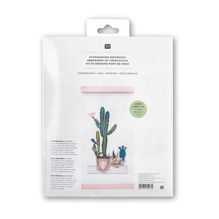 Rico Cacti Pack Hanging - keresztszemes hímzés csomag