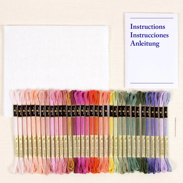 DMC - Climbing Flowers - cross stitch embroidery duo kit - keresztszemes hímző készlet