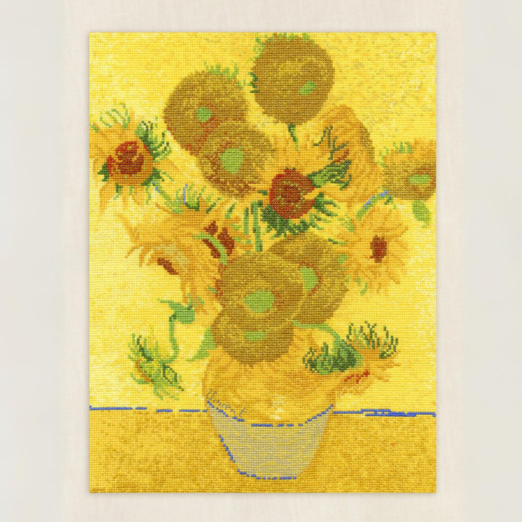 DMC VAn Gogh - Sunflowers - keresztszemes hímzés csomag DMC VAn Gogh - Sunflowers - keresztszemes hímzés csomag