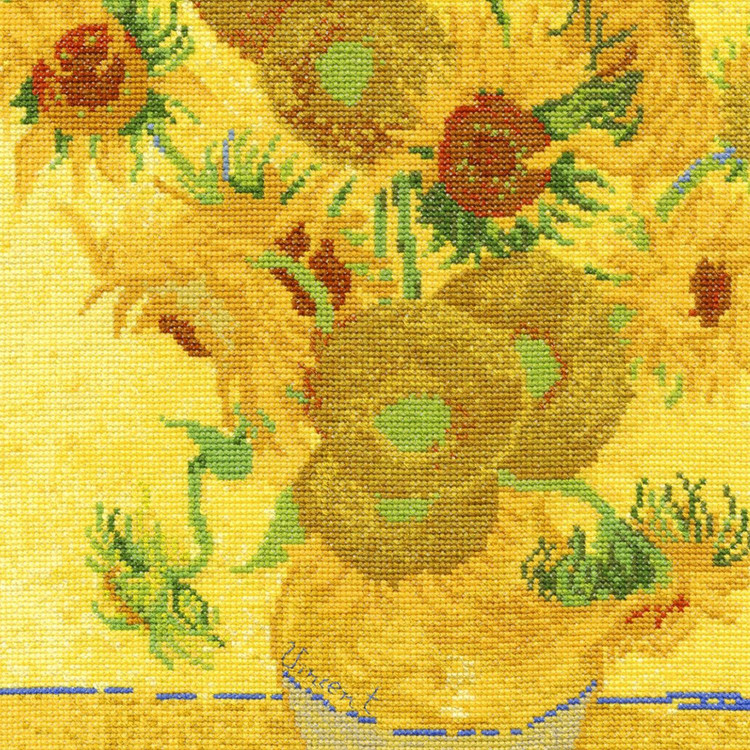 DMC VAn Gogh - Sunflowers - keresztszemes hímzés csomag DMC VAn Gogh - Sunflowers - keresztszemes hímzés csomag