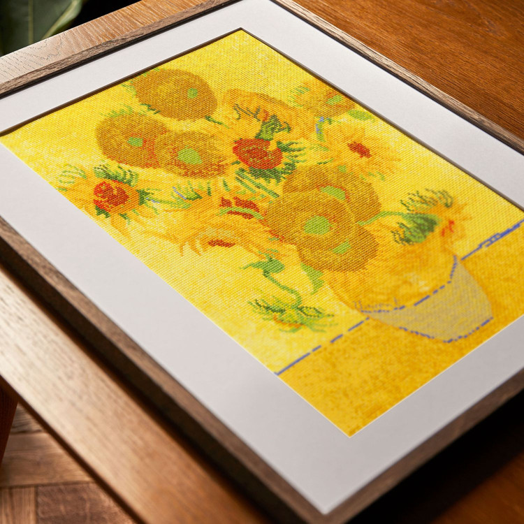 DMC VAn Gogh - Sunflowers - keresztszemes hímzés csomag DMC VAn Gogh - Sunflowers - keresztszemes hímzés csomag