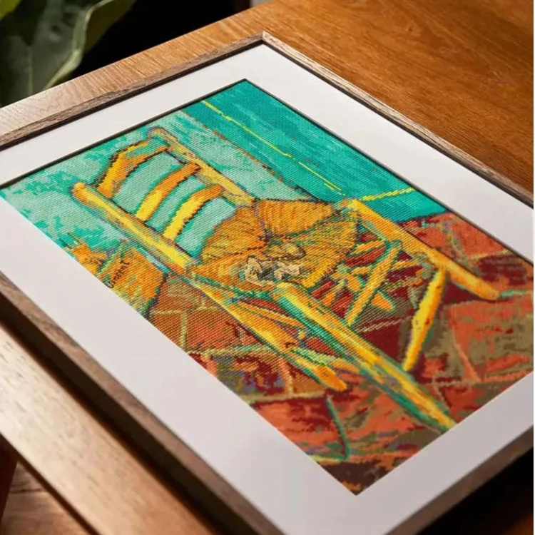DMC Van Gogh - Vincent's Chair - cross stitch - keresztszemes hímző készlet