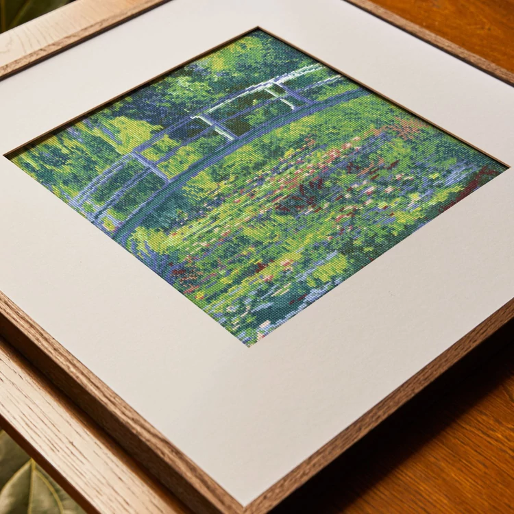 DMC Museum Collection - Water-Lilly Pond - Monet - cross stitch set - keresztszemes hímző készlet