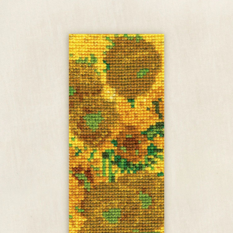 DMC - Van Gogh - Napraforgók - keresztszemes könyvjelző hímzés csomag DMC - Van Gogh - Napraforgók - keresztszemes könyvjelző hímzés csomag