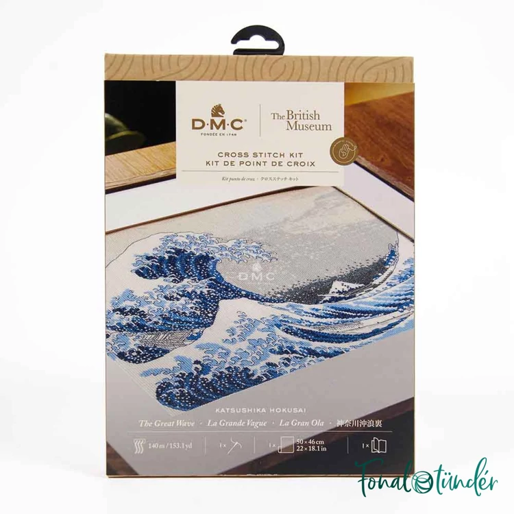 DMC Museum Collection - The great Wave - cross stitch set - keresztszemes hímző készlet