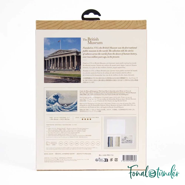 DMC Museum Collection - The great Wave - cross stitch set - keresztszemes hímző készlet