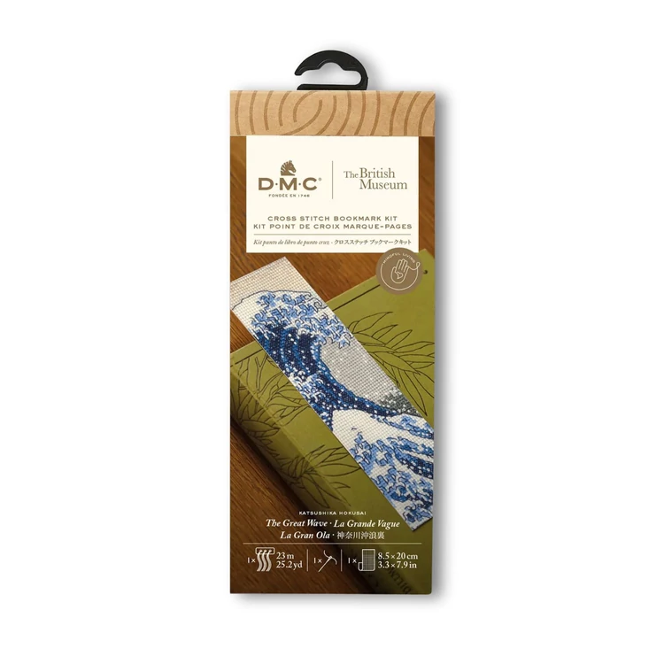 DMC Great Wave cross stitch bookmark set - keresztszemes hímző készlet