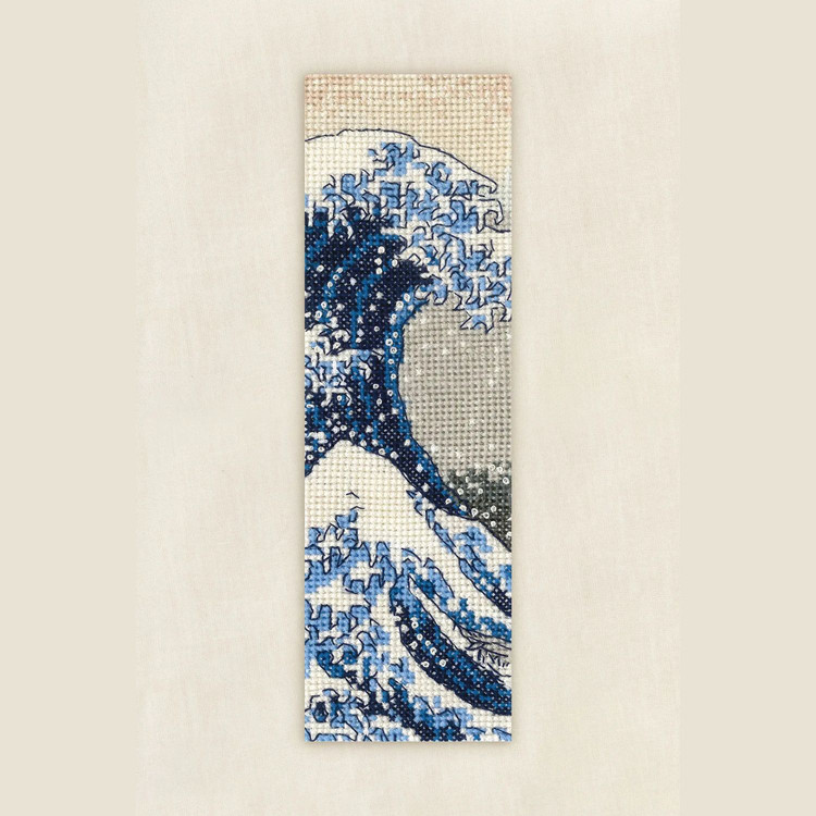 DMC - Great Wave - keresztszemes könyvjelző hímzés csomag