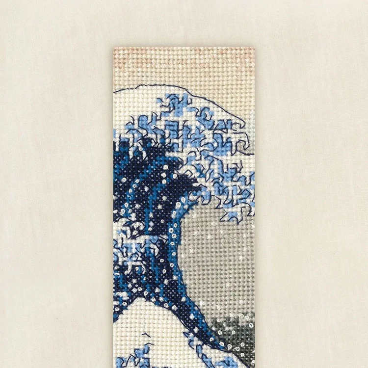 DMC Great Wave cross stitch bookmark set - keresztszemes hímző készlet