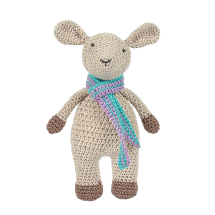Lucy a Bárány - horgolásminta + fonal csomag - Amigurumi - Lucy the Lamb - crochet diy kit