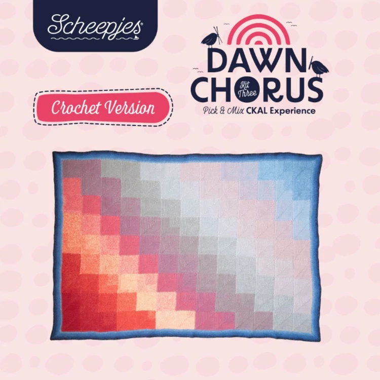 Scheepjes CKAL Bullfinch Blanket kit - takaró minta + fonal csomag