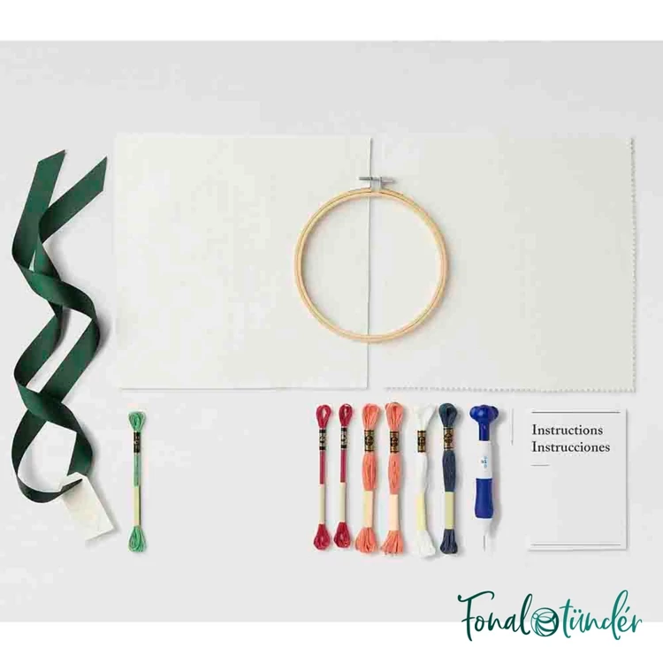 DMC - The Fox - Punch Needle Kit - Róka Koma - hímzés készlet hímzőtollal - 03