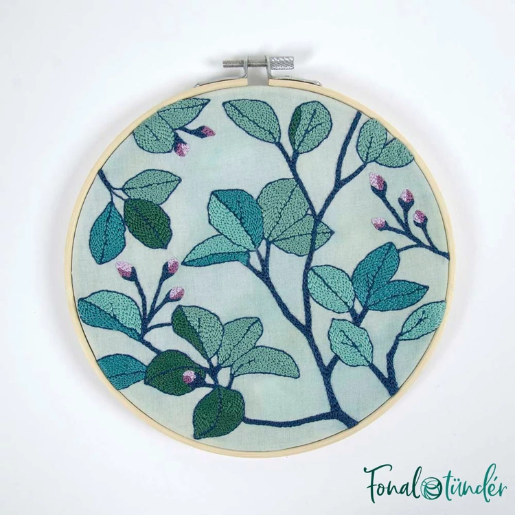 DMC - Jungle Foliage - Punch Needle Kit - Esőerdő levelei - hímzés készlet hímzőtollal - 02