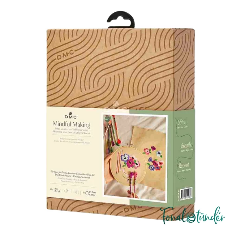 DMC - The Peaceful Breeze Anemone - embroidery duo kit - Szellőrózsa - hímző készlet