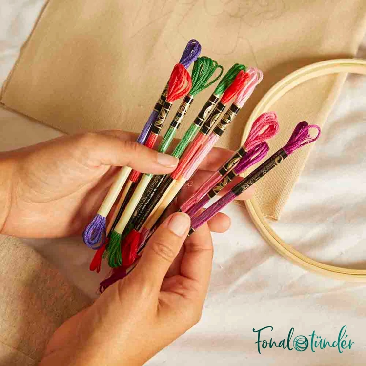 DMC - The Peaceful Breeze Anemone - embroidery duo kit - Szellőrózsa - hímző készlet - 04