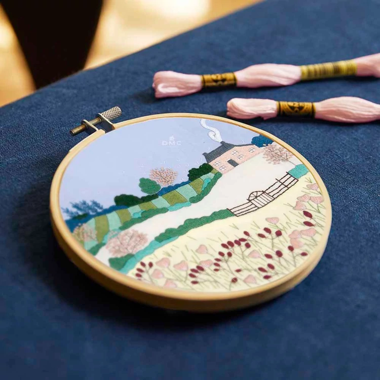 DMC Spring Lanscape - embroidery kit - Tavaszi Táj - hímző készlet