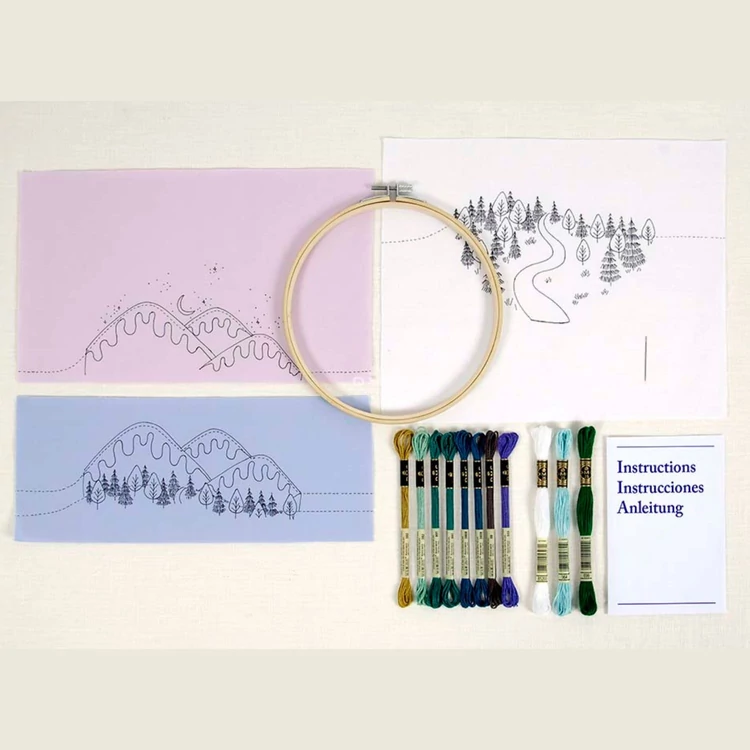 DMC Winter Landscape - embroidery kit - Téli táj - hímző készlet