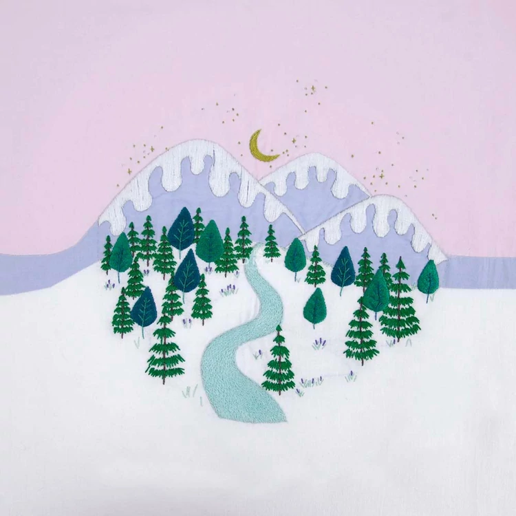 DMC Winter Landscape - embroidery kit - Téli táj - hímző készlet
