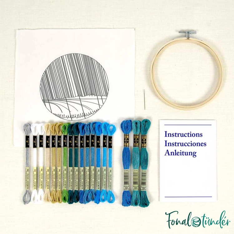 DMC - Ocean Rain - embroidery kit - Trópusi Eső - hímző készlet - 03