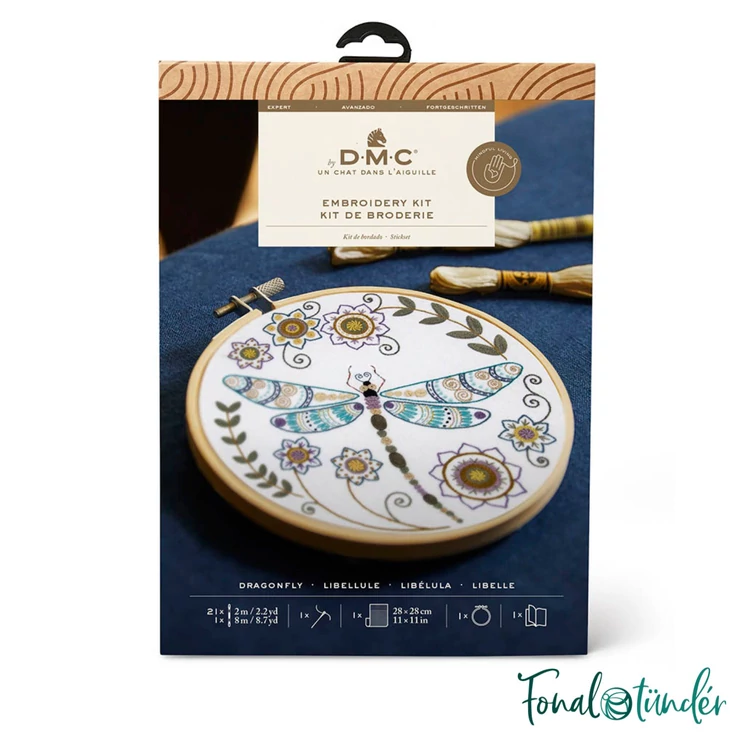 DMC - Dragonfly - embroidery kit - Szitakötő - hímző készlet