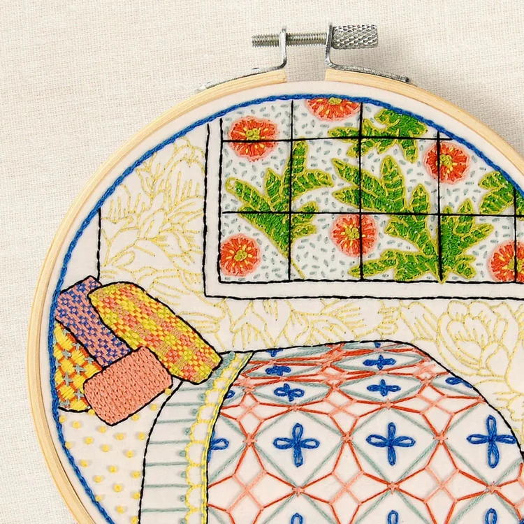 DMC - Homey Bedroom - embroidery kit - Hálószoba - hímző készlet