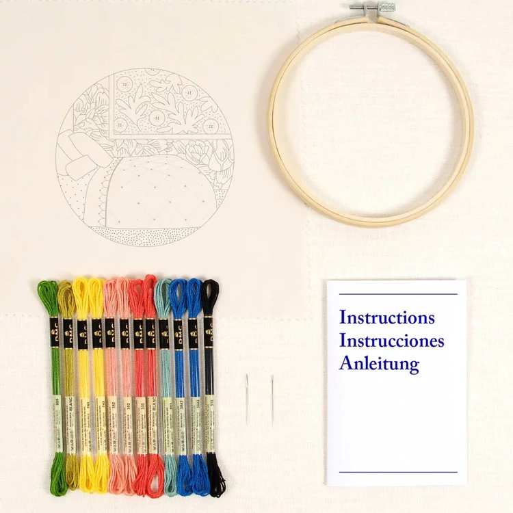 DMC - Homey Bedroom - embroidery kit - Hálószoba - hímző készlet