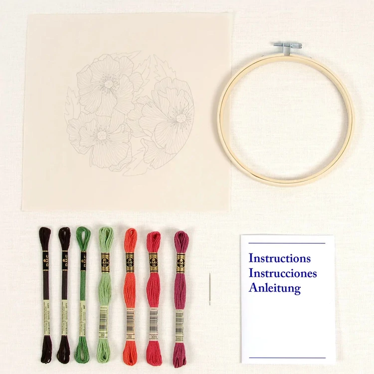 DMC - Poppies - embroidery kit - Pipacsok - hímző készlet