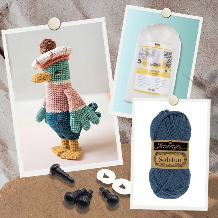 Pica Pau 2 -  amigurumi könyv + Softfun fonal + eszköz csomag - amigurumi book and tool set - 02