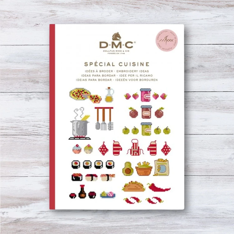 DMC Mini Booklet - cross stitch pattern book - Kitchen - keresztszemes mintatár