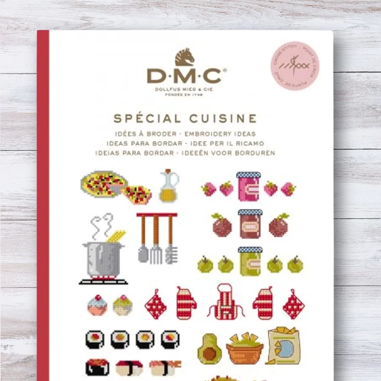 DMC Mini Booklet - cross stitch pattern book - Kitchen - keresztszemes mintatár
