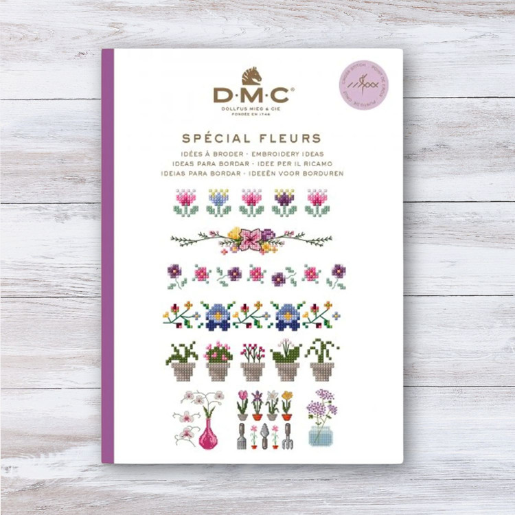 DMC Mini Booklet - keresztszemes hímzések - Virágok