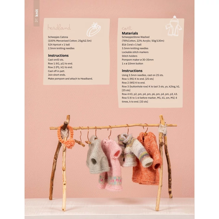 Scheepjes Rabbit, Deer and Mouse - 17 crochet / knitting patterns